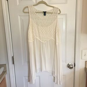 Boho sleeveless babydoll top